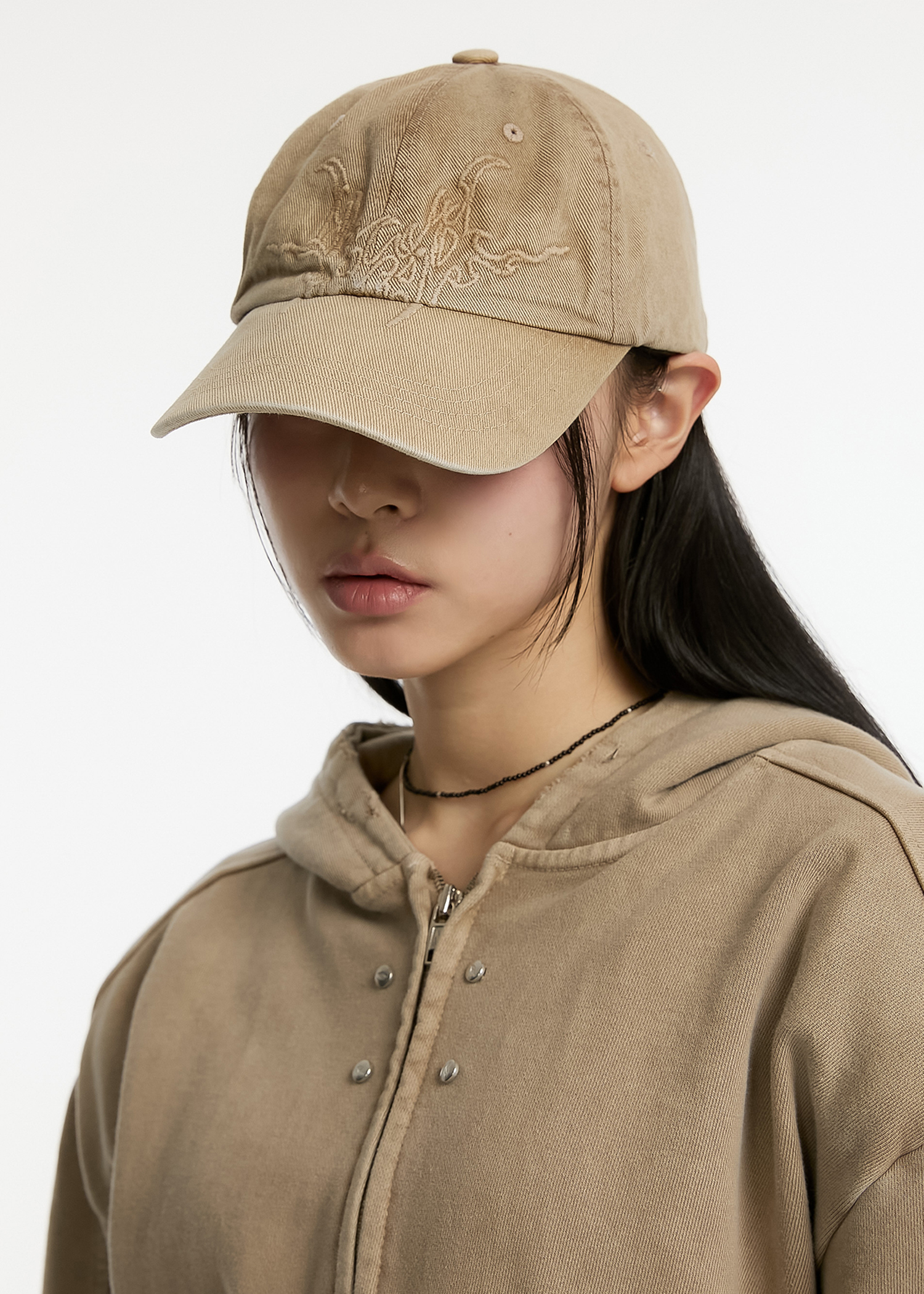  overdyed ball cap - washed beige